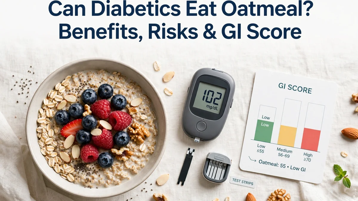 Can diabetics eat oatmeal benefits risks GI score